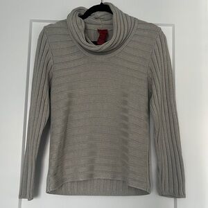 Olsen Grey Scoop Neck Sweater